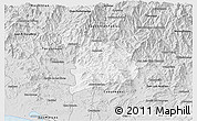 Silver Style 3D Map of Ayutla de los Libres