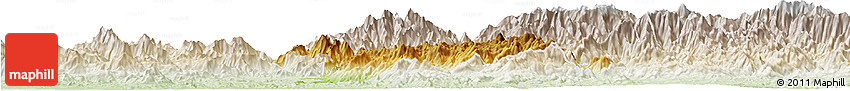 Physical Horizon Map of Ayutla De Los Libres, lighten