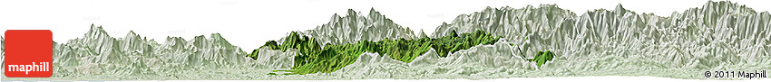 Satellite Horizon Map of Ayutla De Los Libres, lighten