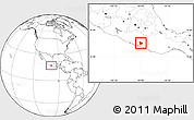 Blank Location Map of Ayutla de los Libres