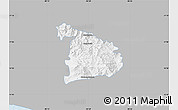 Gray Map of Ayutla de los Libres, single color outside