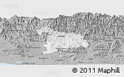 Gray Panoramic Map of Ayutla de los Libres