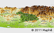 Satellite Panoramic Map of Ayutla de los Libres, physical outside