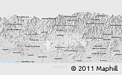 Silver Style Panoramic Map of Ayutla de los Libres
