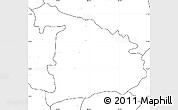 Blank Simple Map of Ayutla de los Libres, no labels