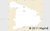 Classic Style Simple Map of Ayutla de los Libres, single color outside