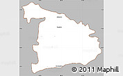 Gray Simple Map of Ayutla de los Libres, cropped outside