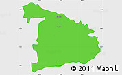Political Simple Map of Ayutla de los Libres, single color outside
