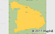 Savanna Style Simple Map of Ayutla de los Libres