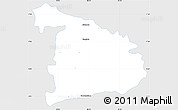 Silver Style Simple Map of Ayutla de los Libres, single color outside