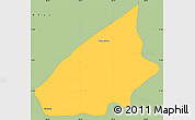 Savanna Style Simple Map of Cualac