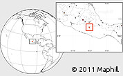 Blank Location Map of Huamuxtitlan