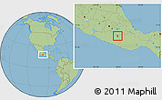 Savanna Style Location Map of Huamuxtitlan