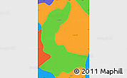 Political Simple Map of Huamuxtitlan