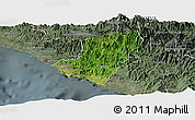 Satellite Panoramic Map of Jose Azueta, semi-desaturated