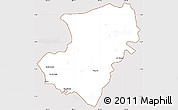 Classic Style Simple Map of Jose Azueta, cropped outside