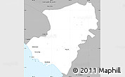 Gray Simple Map of Jose Azueta