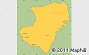 Savanna Style Simple Map of Jose Azueta, cropped outside