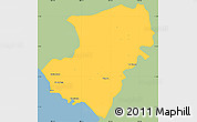 Savanna Style Simple Map of Jose Azueta, single color outside