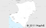Silver Style Simple Map of Jose Azueta