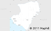 Silver Style Simple Map of Jose Azueta, single color outside
