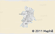Classic Style 3D Map of Metlatonoc, single color outside