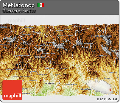 Physical 3D Map of Metlatonoc