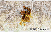 Physical 3D Map of Metlatonoc, lighten