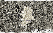 Shaded Relief 3D Map of Metlatonoc, darken