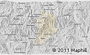 Shaded Relief 3D Map of Metlatonoc, desaturated