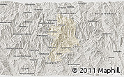 Shaded Relief 3D Map of Metlatonoc, semi-desaturated