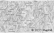 Silver Style 3D Map of Metlatonoc