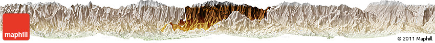 Physical Horizon Map of Metlatonoc, lighten