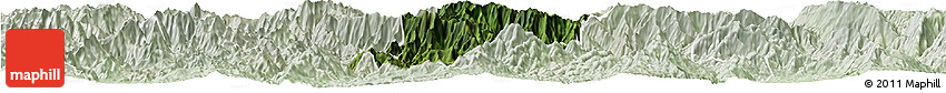 Satellite Horizon Map of Metlatonoc, lighten