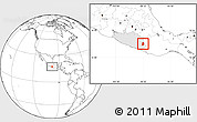 Blank Location Map of Metlatonoc, highlighted parent region