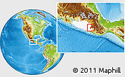 Physical Location Map of Metlatonoc, highlighted parent region