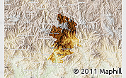 Physical Map of Metlatonoc, lighten