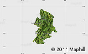 Satellite Map of Metlatonoc, single color outside