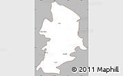 Gray Simple Map of Metlatonoc, cropped outside
