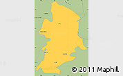 Savanna Style Simple Map of Metlatonoc