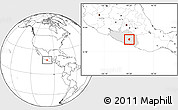 Blank Location Map of Mochitlan, highlighted parent region