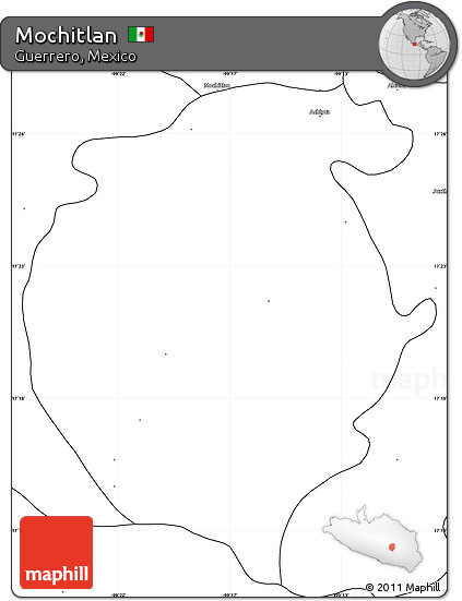 Blank Simple Map of Mochitlan