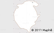 Classic Style Simple Map of Mochitlan, cropped outside