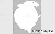 Gray Simple Map of Mochitlan