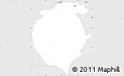 Silver Style Simple Map of Mochitlan