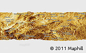 Physical Panoramic Map of Olinala