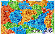 Political 3D Map of Quechultenango