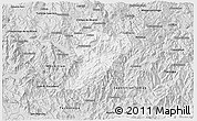 Silver Style 3D Map of Quechultenango