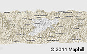 Classic Style Panoramic Map of Quechultenango