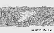 Gray Panoramic Map of Quechultenango